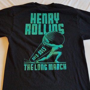 black Henry Rollins tour shirt size M
